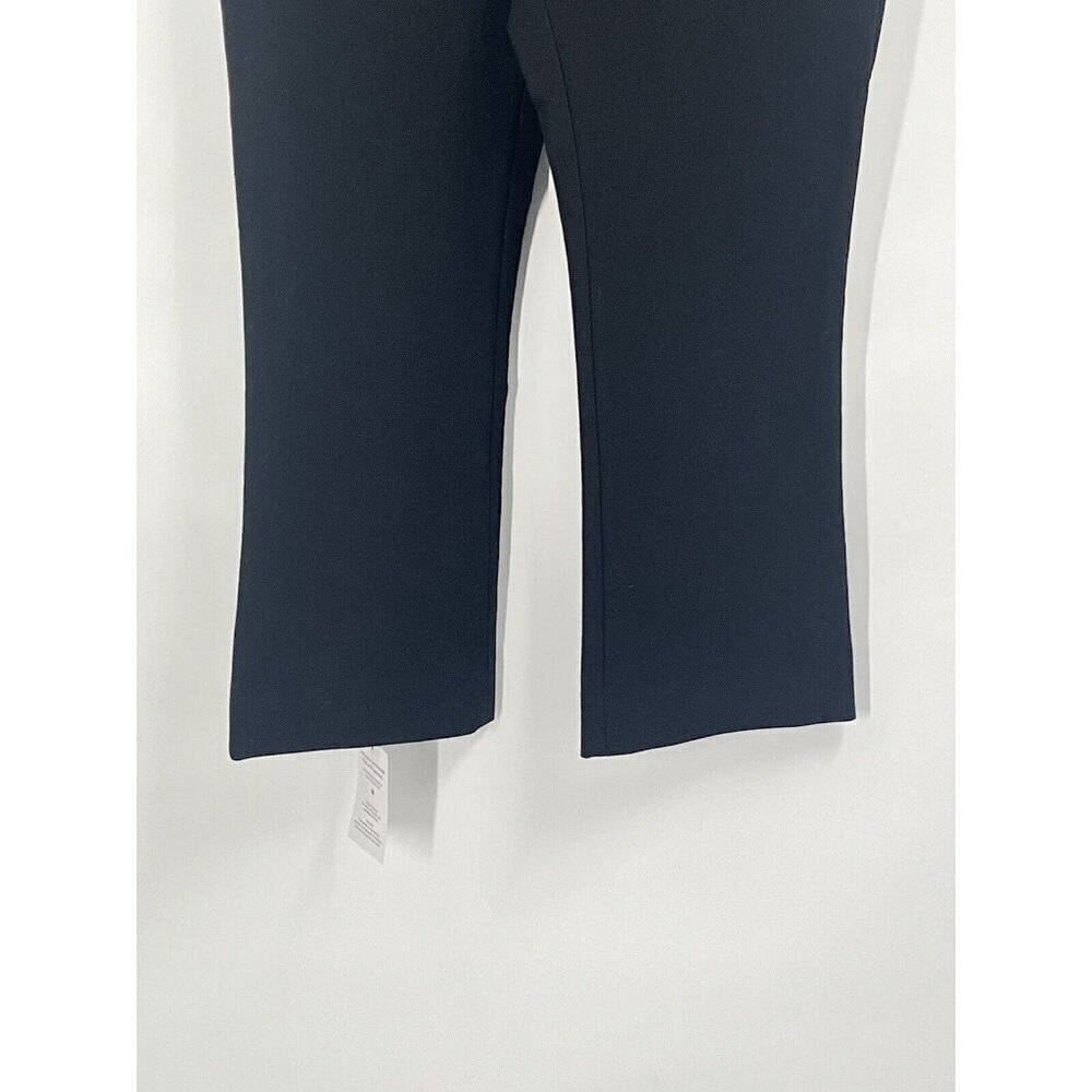 MM LeFleur Black Ankle Dress Pants Straight Leg Side Zip Sz 8  NWT - Picture 3 of 7